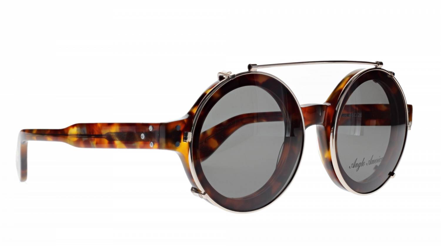 180e Clip On Gold Sunglass